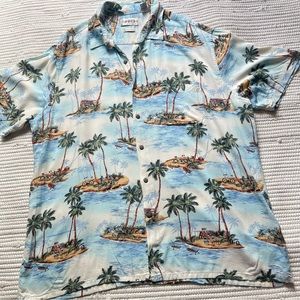 VINTAGE Men’s Hawaiian Short Sleeves Size XL One Front Pocket